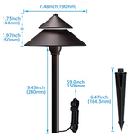 Load image into Gallery viewer, CDPA77 Path Light Aluminum Integrated Low Voltage 5CCT LED Path Light