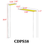 Load image into Gallery viewer, CDPS58 Path Light 3W Stainless Steel Directional LED Bollard Landscape Lighting