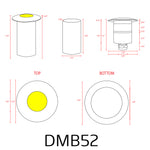 Load image into Gallery viewer, DMB52 1.5W Low Voltage LED Landscape In-ground Brass Waterproof Well Lights Fixture