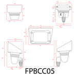 Load image into Gallery viewer, Brass LED Flood Light