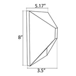 Load image into Gallery viewer, SCA03 Architectural LED Wall Light 5CCT Selectable Color Temperatures Fixture