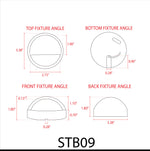 Load image into Gallery viewer, STB09 LED Round Deck Light Surface Mount Low Voltage Landscape Lighting