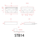 Load image into Gallery viewer, STB14 Aluminum LED Retaining Wall Light Low Voltage Hardscape Paver Lighting