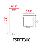 Load image into Gallery viewer, TSRPT300 300W Multi Tap Low Voltage Transformer with Photocell and Manual Dial Timer IP65 Waterproof