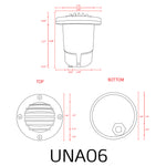 Load image into Gallery viewer, UNB02 Cast Brass Low Voltage Half Moon Round LED In-ground Light IP65 Waterproof