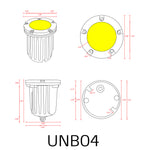 Load image into Gallery viewer, UNB04 Cast Brass Low Voltage Round LED In-ground Light IP65 Waterproof