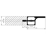 Load image into Gallery viewer, AP16F Aluminum Oval Wardrobe Hanging Rail 10 Pack LED lighted Closet Rod Fixture.