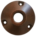 Load image into Gallery viewer, AP1 Aluminum Surface Mount Round Bracket for Landscape Lighting Fixture.