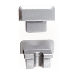 Load image into Gallery viewer, AP44M Rectangular Aluminum Channel 10 Pack LED Strip Light Cover End Caps.