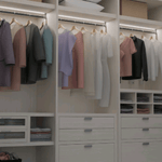 Load image into Gallery viewer, AP16F Aluminum Oval Wardrobe Hanging Rail 10 Pack LED lighted Closet Rod Fixture.