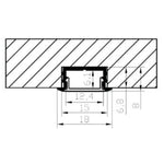Load image into Gallery viewer, AP44M Rectangular Aluminum Channel 10 Pack LED Strip Light Cover End Caps.