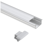 Load image into Gallery viewer, AP44M Rectangular Aluminum Channel 10 Pack LED Strip Light Cover End Caps.