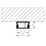Load image into Gallery viewer, AP46M Rectangular Rail Aluminum Channel 10 Pack LED Strip Light Cover End Caps.