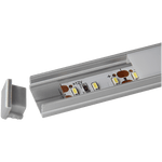 Load image into Gallery viewer, AP46M Rectangular Rail Aluminum Channel 10 Pack LED Strip Light Cover End Caps.