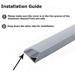 Load image into Gallery viewer, AP59 Corner Aluminum Channel 10 Pack LED Strip Light Cover End Caps.