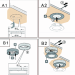 Load image into Gallery viewer, CB07 Round LED Dimmable Cast Aluminum Recessed Cabinet Light Down Lighting Fixture.