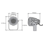 Load image into Gallery viewer, CD12 12W LED Ground Spotlight Directional Narrow Beam Angle Lighting.
