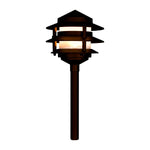 Load image into Gallery viewer, CDPA52 3W 12V AC/DC Aluminum Low Voltage Landscape Lighting 3 Tier Pagoda Path Light - Kings Outdoor Lighting