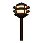 Load image into Gallery viewer, CDPA52 3W 12V AC/DC Aluminum Low Voltage Landscape Lighting 3 Tier Pagoda Path Light - Kings Outdoor Lighting