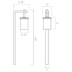 Load image into Gallery viewer, CDPS70 3W LED Marble Path Light Low Voltage Outdoor Landscape Lighting.
