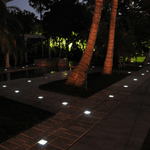 Load image into Gallery viewer, CRG30 Low Voltage In Ground RGBW or WW LED Brick Paver Light Square IP67 Waterproof.
