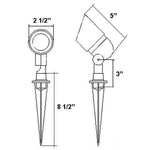 Load image into Gallery viewer, DL01 Low Voltage LED Directional Spot light Outdoor Uplight Lighting.