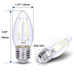 Load image into Gallery viewer, E26 4W LED Filament Edison Bulbs Dimmable Energy Saving Waterproof Light.