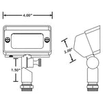 Load image into Gallery viewer, FPB01 Brass Rectangular LED Directional Flood Light Adjustable Lighting.