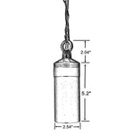 Load image into Gallery viewer, HLB01 12V LED Low Voltage Brass Cylinder Pendant Light Hanging Fixture.