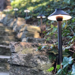 Load image into Gallery viewer, Outdoor Garden Lights Installation | Low Voltage Heavy Duty Cast Brass Outdoor LED Path Light.