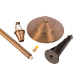 Load image into Gallery viewer, PLB04 Two Tier Brass LED Pagoda Low Voltage Path Light - Kings Outdoor Lighting