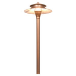 Load image into Gallery viewer, PLB04 Two Tier Brass LED Pagoda Low Voltage Path Light - Kings Outdoor Lighting