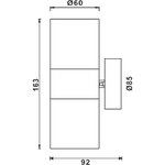 Load image into Gallery viewer, SCS06 LED Stainless Steel Cylinder Up Down Light 2 Directional Sconce Lighting.