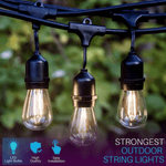 Load image into Gallery viewer, SL101 LED Low Voltage Bistro String Lights 48 FT Outdoor Weatherproof 12V Edison Bulbs.