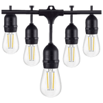 Load image into Gallery viewer, SL101 LED Low Voltage Bistro String Lights 48 FT Outdoor Weatherproof 12V Edison Bulbs.