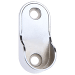 Load image into Gallery viewer, SM08 Oval Wardrobe Rail End Brackets Steel Closet Rod Socket Holder.