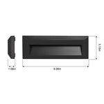 Load image into Gallery viewer, STA04 8W Low Voltage Cast Aluminum Rectangular Surface Mount LED Step or Deck Light.