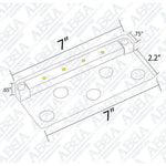 Load image into Gallery viewer, STB13 2.5W LED Aluminum Retaining Wall Light Low Voltage Hardscape Paver Lighting.