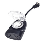 Load image into Gallery viewer, TM01 Plug In Timer Outdoor IP65 Waterproof Mechanical Clock for Garden Lights 24 Hour