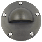 Load image into Gallery viewer, UNB02 Cast Brass Low Voltage Half Moon Round LED In-ground Light IP65 Waterproof.