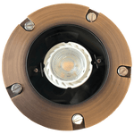Load image into Gallery viewer, UNB04 Cast Brass Low Voltage Round LED In-ground Light IP65 Waterproof.