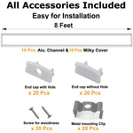 Load image into Gallery viewer, AP44M Rectangular Aluminum Channel 10 Pack LED Strip Light Cover End Caps - Kings Outdoor Lighting