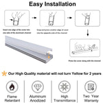 Load image into Gallery viewer, AP44M Rectangular Aluminum Channel 10 Pack LED Strip Light Cover End Caps - Kings Outdoor Lighting
