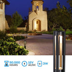 Load image into Gallery viewer, CD53 Low Voltage LED Rectangular Bollard Light Outdoor Path Lighting.