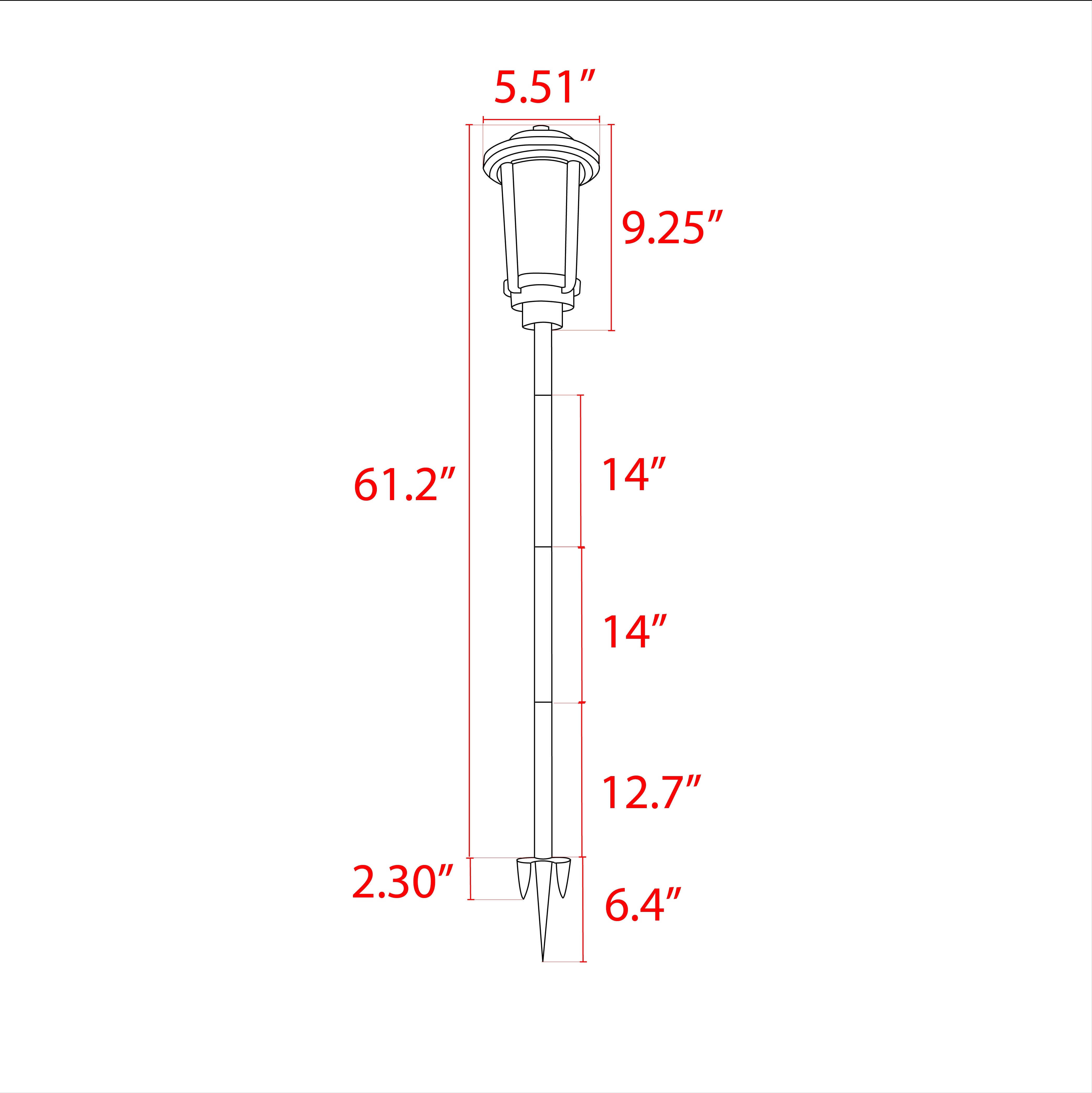 LED Integrated Low Voltage Path Light