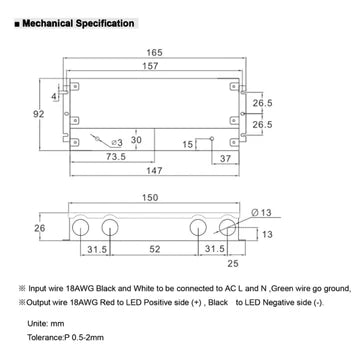 12V/24V DC Low Voltage Dimmable Transformers UL Listed LED Driver Outdoor Rated