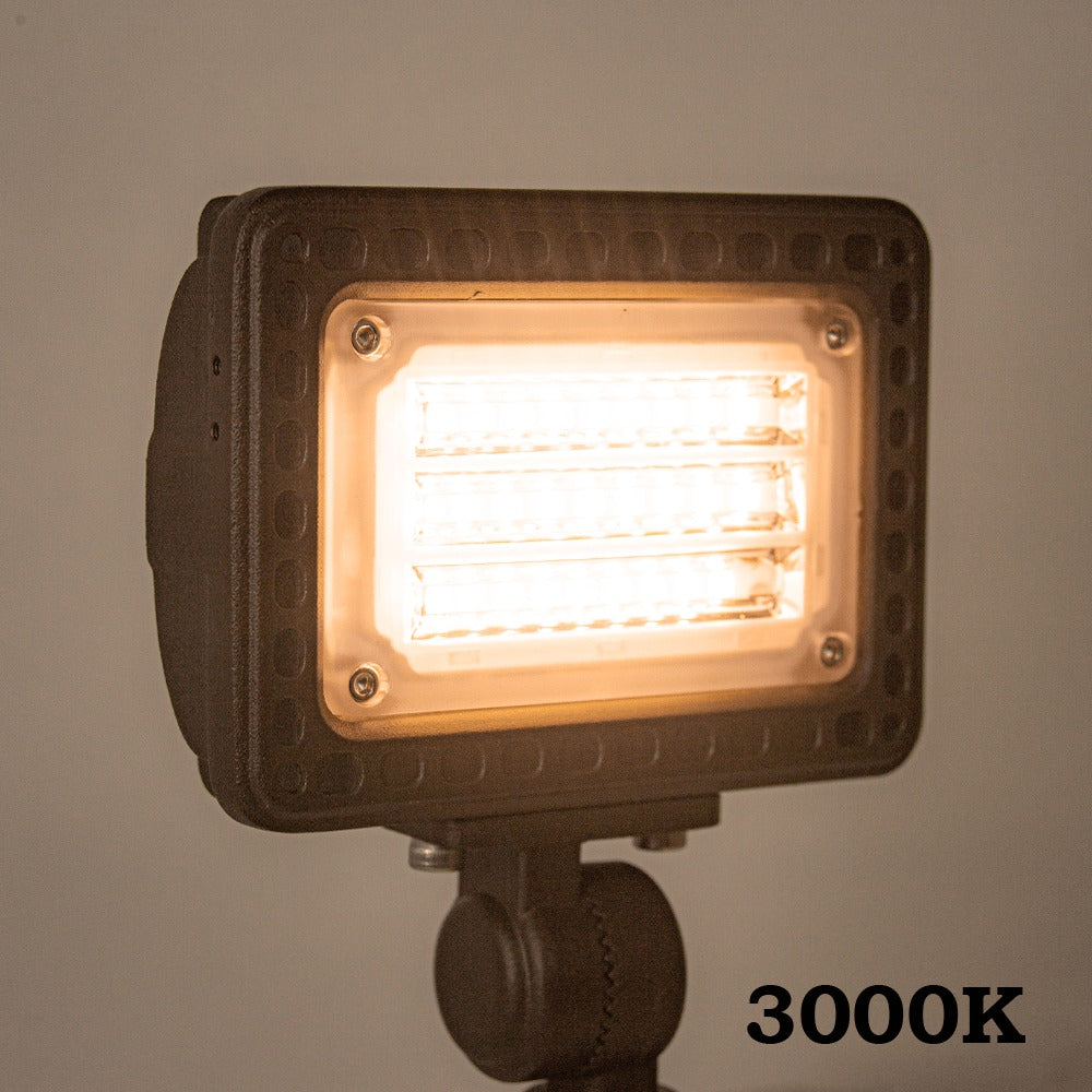 FLACCT20 Low Voltage Adjustable CCT and Wattage 5W-20W Outdoor LED Landscape Lighting Flood Light