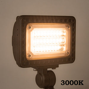 FLACCT20 Low Voltage Adjustable CCT and Wattage 5W-20W Outdoor LED Landscape Lighting Flood Light
