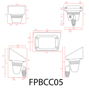 Brass LED Flood Light
