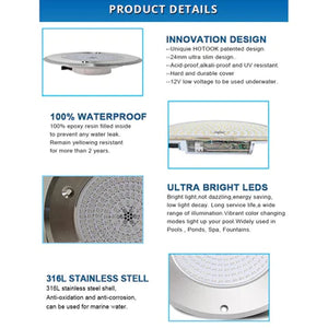 Pool Lights and Spa RGB/RGBW Color Changing Low Voltage Light